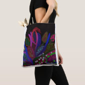 Kleurrijke onderwater mariene leven Canvas tas (Dichtbij)