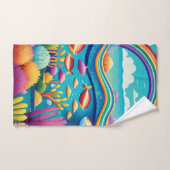 Kleurrijke Onderwater Onder de Regenboog Bad Handdoek (Handdoek)
