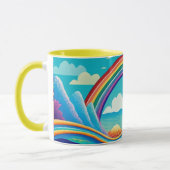 Kleurrijke Onderwater Onder de Regenboog Mok (Links)