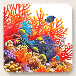 Kleurrijke Onderwater Zee Life Design Bier Onderzetter