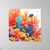 Kleurrijke Onderwater Zee Life Design Canvas Afdruk (Voorkant)