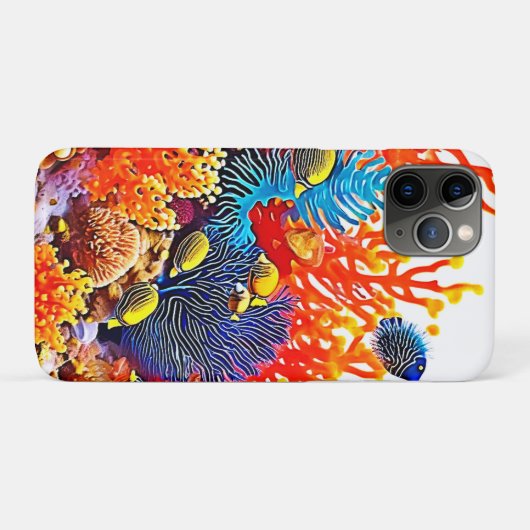 Kleurrijke Onderwater Zee Life Design Case-Mate iPhone Case (Achterkant (horizontaal))