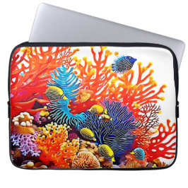 Kleurrijke Onderwater Zee Life Design Laptop Sleeve