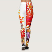 Kleurrijke Onderwater Zee Life Design Leggings (Achterkant)