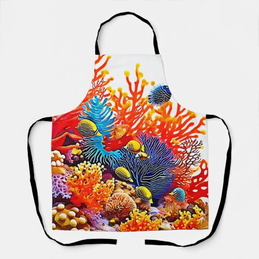 Kleurrijke Onderwater Zee Life Design Schort (Voorkant)