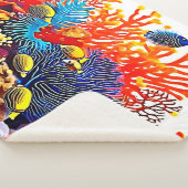 Kleurrijke Onderwater Zee Life Design Sherpa Deken (3/4)