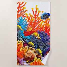 Kleurrijke Onderwater Zee Life Design Strandlaken