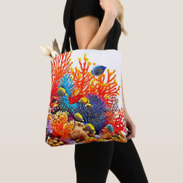Kleurrijke Onderwater Zee Life Design Tote Bag