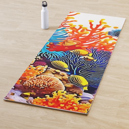 Kleurrijke Onderwater Zee Life Design Yogamat (In situ)