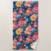 Kleurrijke Onderwater Zee Life Ocean Strandlaken (Voorkant)