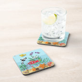 Kleurrijke onderwaterscène bier onderzetter (Rechterzijde)