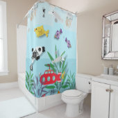 Kleurrijke onderwaterscène douchegordijn (In situ)