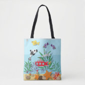 Kleurrijke onderwaterscène tote bag (Voorkant)