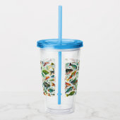 Kleurrijke onderwaterviskunst acryl drinkbeker (Rechts)