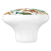 Kleurrijke onderwaterviskunst keramische knop (Zijkant)