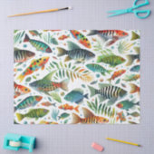 Kleurrijke onderwaterviskunst tissuepapier (Craft)