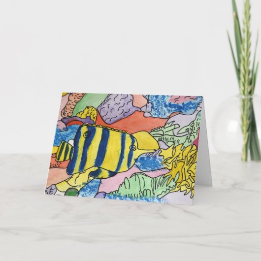 Kleurrijke OnderwaterWereld Kaart (Voorkant)