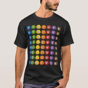 Kleurrijke Onderwijzer Potten Raster Terug Naar Sc T-shirt