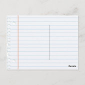 Kleurrijke Onderwijzers Appel Terug naar School Po Briefkaart (Achterkant)