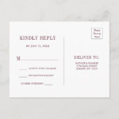 Kleurrijke onderzee-zomer RSVP Uitnodiging Briefkaart (Achterkant)