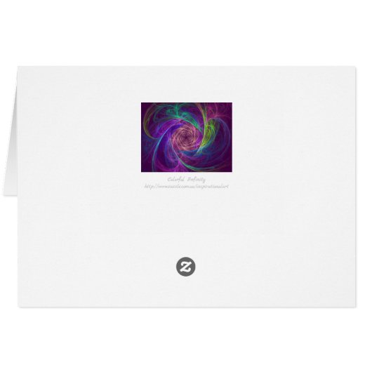 Kleurrijke oneindige (Achterkant Horizontaal)