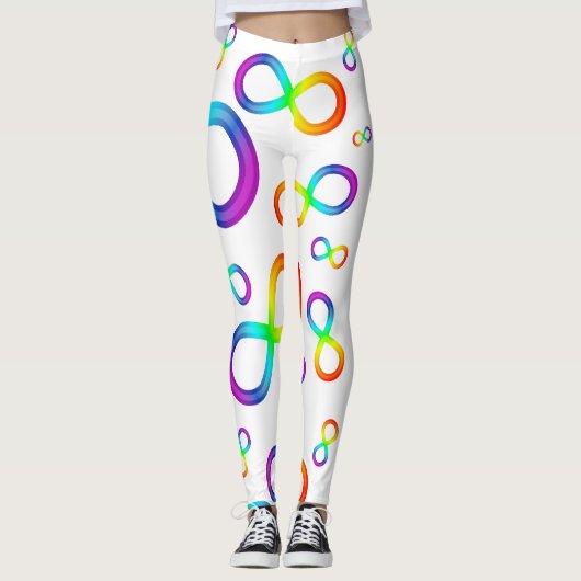 Kleurrijke Oneindige Reis van Autisme Leggings (Voorkant)