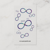 Kleurrijke oneindige | Wetenschap Visitekaartje (Achterkant)