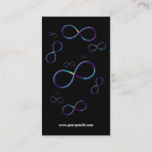 Kleurrijke oneindige | Wetenschappers Visitekaartje (Achterkant)
