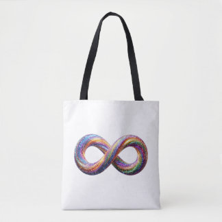 Kleurrijke Oneindigheidssymbool Boodschappentas Tote Bag