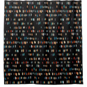 Kleurrijke Onregelmatige Rechthoeken Douchegordijn (Voorkant)