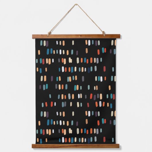 Kleurrijke onregelmatige rechthoeken hangend wandkleed (Voorkant)