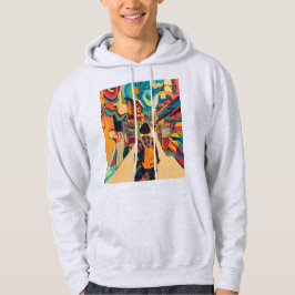 Kleurrijke ontdekkingsdroom: een levendige avontuu hoodie