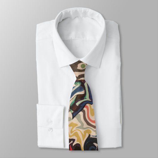 Kleurrijke ontheffingslijnen stropdas (Gebonden)