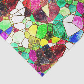 Kleurrijke ontkoppeling van het Glas in lood Tissuepapier (Detail)
