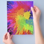 Kleurrijke ontwerpvector met schplatplaat flyer (Hand)