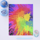 Kleurrijke ontwerpvector met schplatplaat flyer (Enkel)