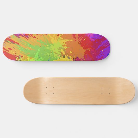 Kleurrijke ontwerpvector met schplatplaat persoonlijk skateboard (Horizontaal)
