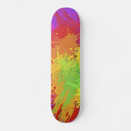 Kleurrijke ontwerpvector met schplatplaat persoonlijk skateboard