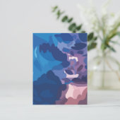 Kleurrijke onweerswolken briefkaart (Staand voorkant)