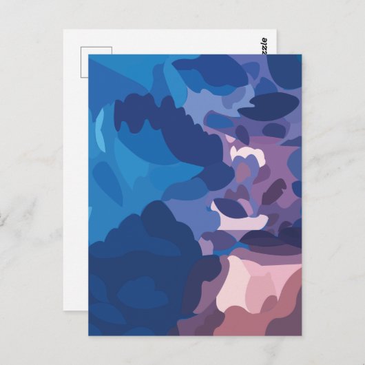 Kleurrijke onweerswolken briefkaart (Voorkant / Achterkant)