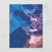 Kleurrijke onweerswolken briefkaart (Voorkant)