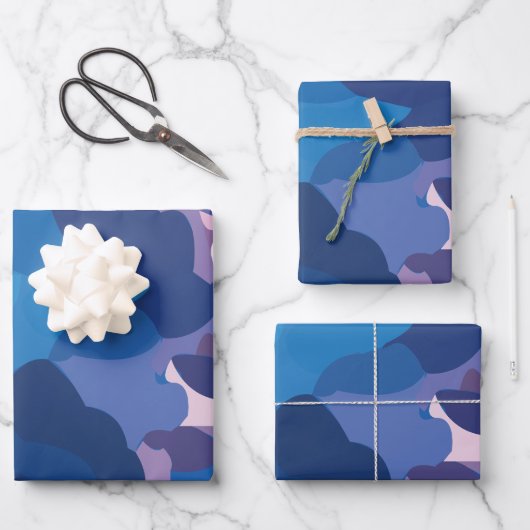 Kleurrijke onweerswolken inpakpapier vel (Voorkant)