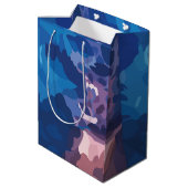 Kleurrijke onweerswolken medium cadeauzakje (Achterkant Gekanteld)