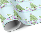 Kleurrijke oob- en kerstboom met geschenken cadeaupapier (Rol Hoek)