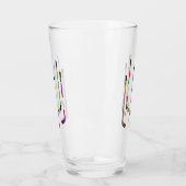 Kleurrijke oogkleppen glas (Links)