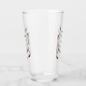 Kleurrijke oogkleppen glas (Rechts)