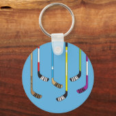 Kleurrijke oogkleppen sleutelhanger (Achterkant)