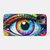 Kleurrijke Oogkunst Case-Mate iPhone Case (Achterkant (horizontaal))