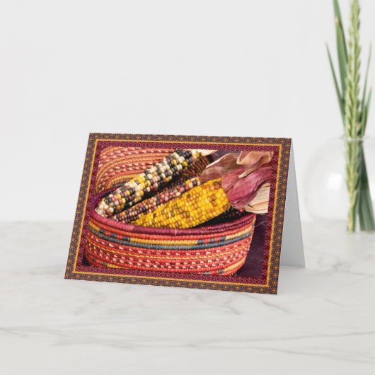 Kleurrijke oogst I Feestdagen Kaart (Voorkant)