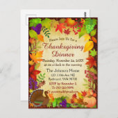 Kleurrijke oogst met Thanksgiving Briefkaart (Voorkant / Achterkant)